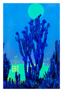 Cactus Moonlight - Limited Edition Fine Art