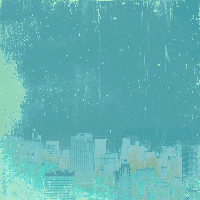 New York Blue Brown - Limited edition fine art