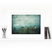 Load image into Gallery viewer, Ducks on Blue Ice- Limited Edition Fine Art