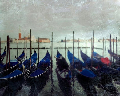 Gondolas at sunset - Limited Edition Fine Art