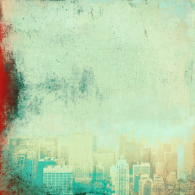 New York Red Blue - Limited edition fine art