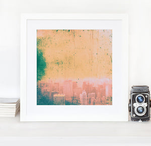 New York red blue green and gold - Fine art limited edition